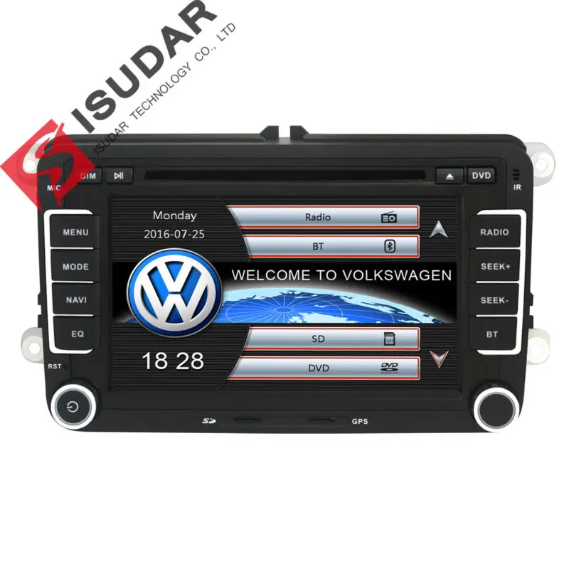 Two Din 7 Inch Car DVD Player For Skoda/Octavia/Fabia/Rapid/Yeti/Superb/VW/Seat With Wifi Radio FM GPS Navigation 1080P Ipod Map