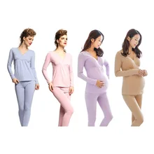 Maternity Nursing Breastfeeding nightwear Pajama Set font b Pregnancy b font font b pyjamas b font