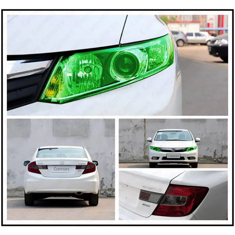Автомобильный головной светильник, пленка из фольги, прозрачный хамелеон, меняющий оттенок, наклейка, автомобильный светильник, лампа, пленка, автомобильный светильник, покрытие, Стайлинг автомобиля