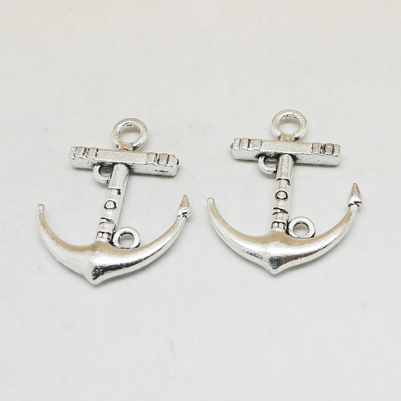 

10 PCS 23x19MM DIT Vintage Silver Anchor Charms For Necklace Bracelet Earring Keychain Alloy Jewelry Accessories Wholesale