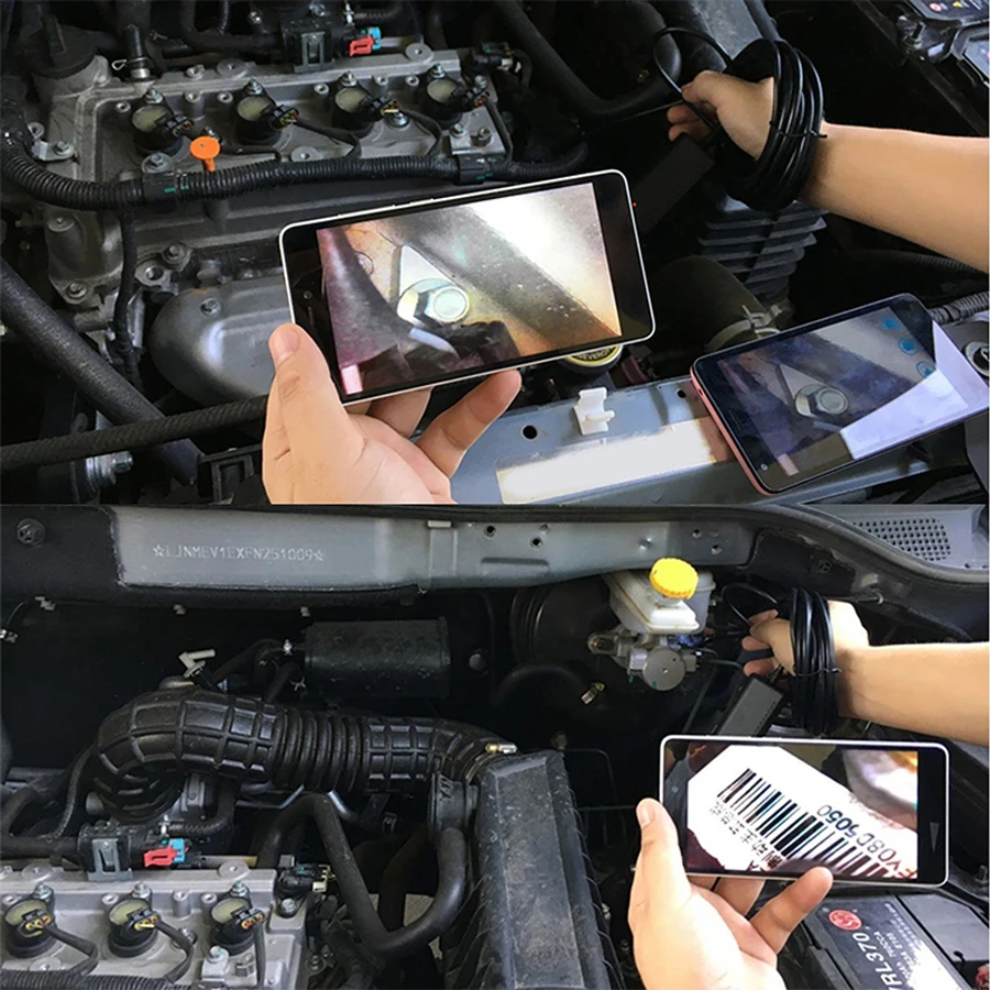 Беспроводной эндоскоп USB HD Wifi Borescope IP68 водостойкая Инспекционная камера с