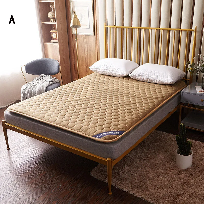 SongKAum стиль татами толстые теплые складные компрессионные кровати коврик с широким краем Лен матрас