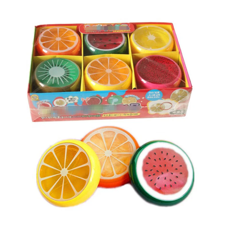 

Small Fruit Slime Toy Magnetic Polymer Clay Color Crystal Slime Mud Transparent for Kids Intelligent Hand Plasticine Mud Gift E