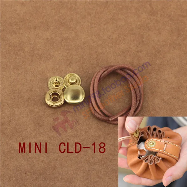 DIY Handmade Lather bag hardwares Luggage accessories MINI version of