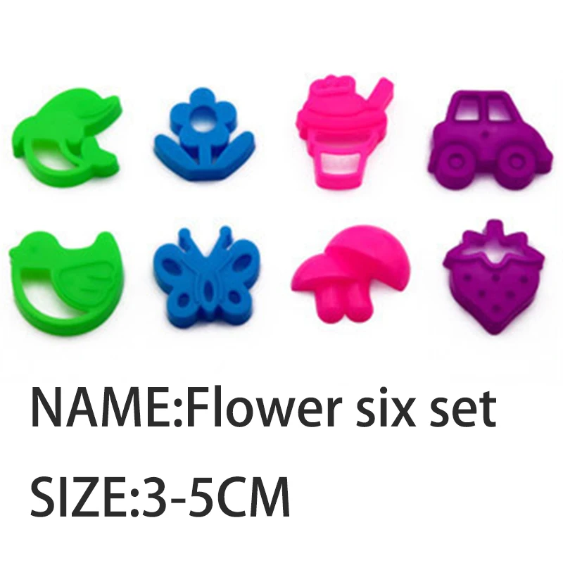 Самый полный набор космические игрушки для песка динамический песок и формочка для песка в помещении смешные игрушки для детей новая формула более здоровая более забавная - Цвет: Flower 8 set