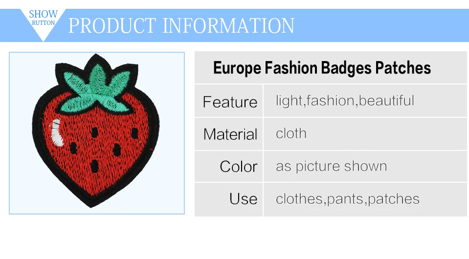 Iron On Embroidery Applique Patches Kids DIY 3D Apple Banana Orange Watermelon Sushi Flower Patches For Clothes Clothing (1)