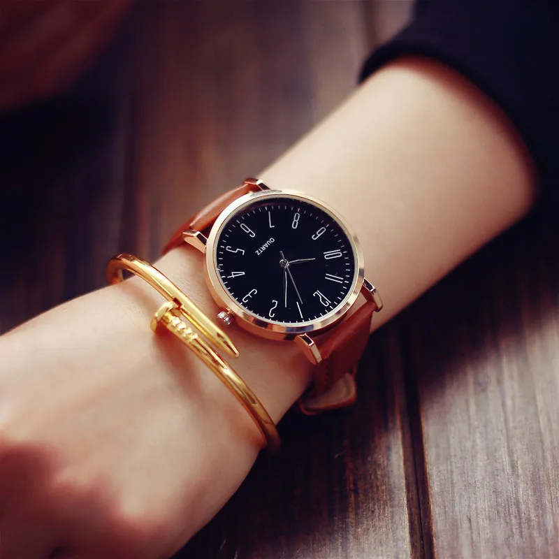 2018 новый супер просто арабские цифры Для женщин часы модные женские кварцевые наручные часы Montre Femme DropShipping женский Horloge