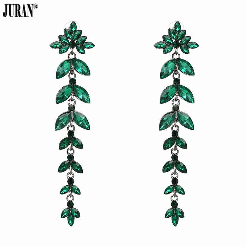 

JURAN Brincos 2017 Hot Sale New Fashion Statement Long Drop Earrings for Women Wedding Trendy Fringed Dangle Earring
