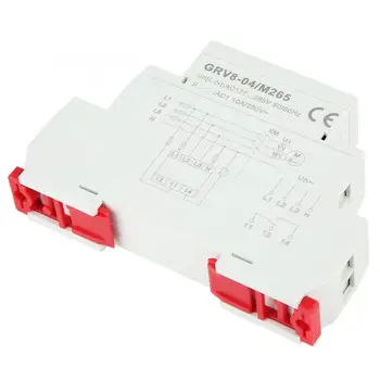 

GRV8-04 3-Phase Voltage Monitoring Relay Phase Sequence Phase Failure Protection M265 Monitor L-N Voltage DIN Rail Mounting
