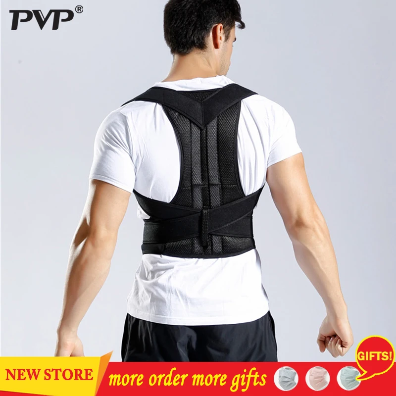 

Unisex Adjustable posture Corrector Shoulder Back Brace Support Pain Relief Lumbar Spine Support Belt Posture Correction