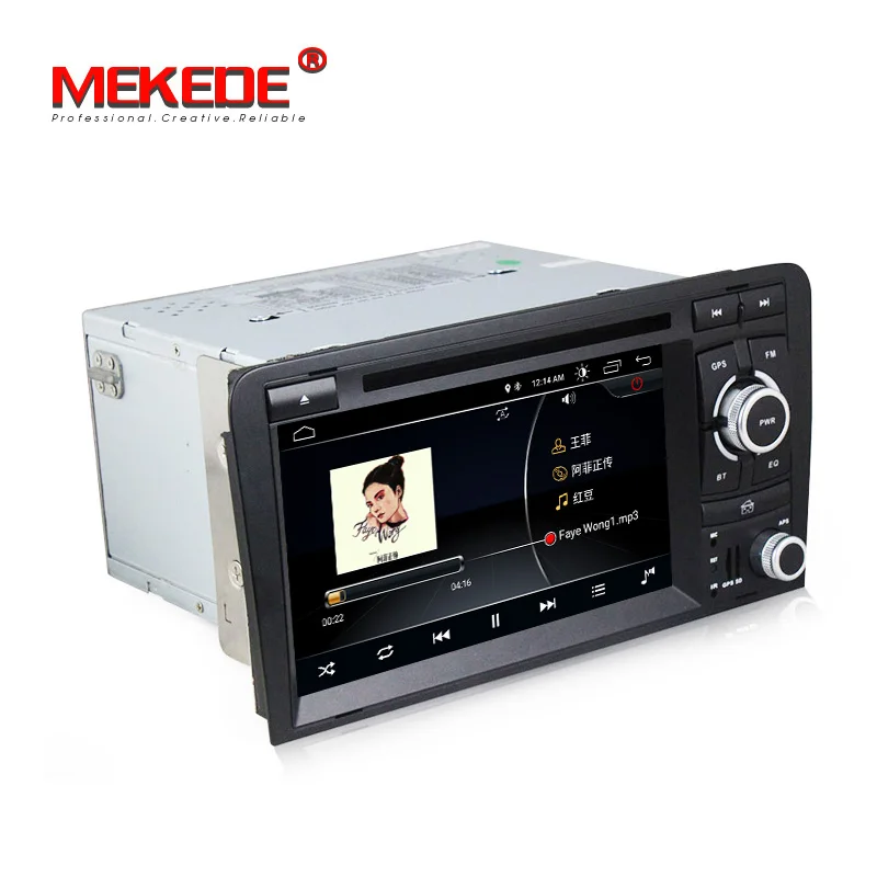 1024X600 Android 8,1 2 din dvd del coche de navegación gps para Audi A3 S3 2003-2013 la radio del coche REPRODUCTOR DE PANTALLA TÁCTIL multimedia aoturadio