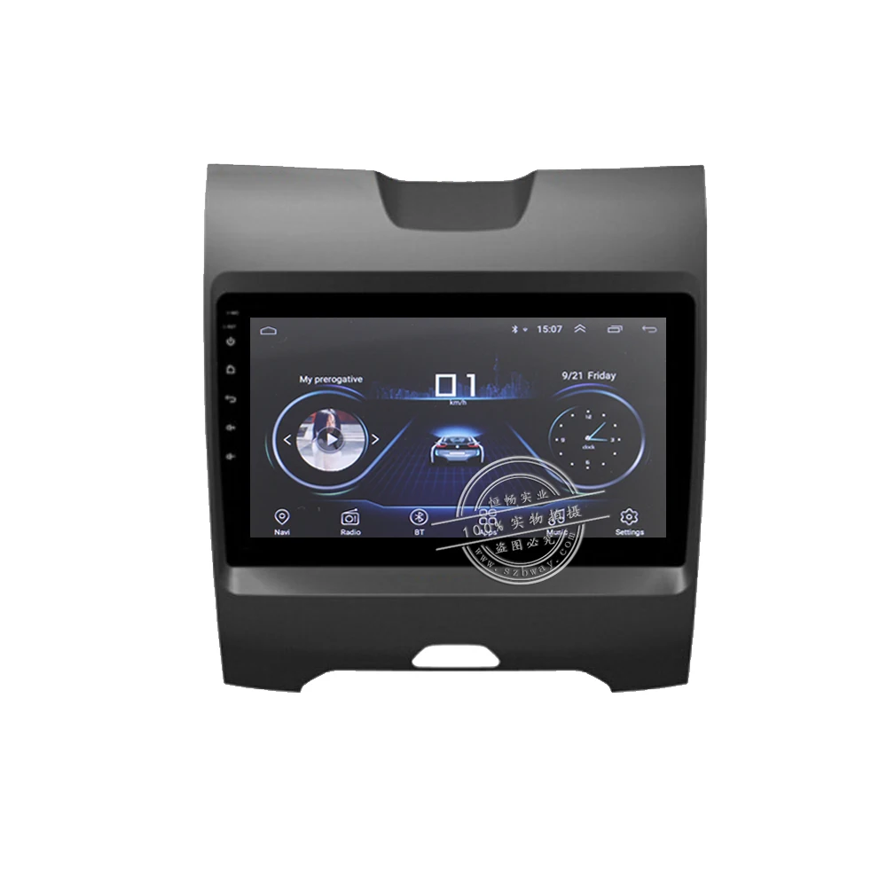 Sale HANG XIAN 9" Quadcore Android 8.1 Car radio for Ford Edge 2015 car dvd player GPS navigation car multimedia 1