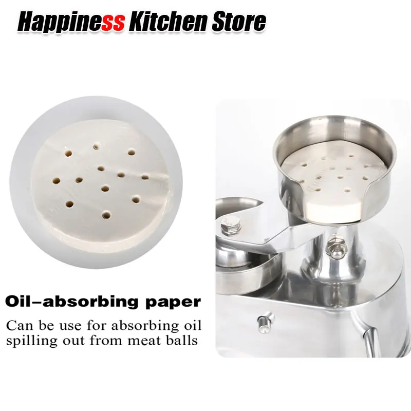 

Kitchen Use Hamburger Press Machine 500pcs Oil Absorbing Paper 100mm/130mm Suitable for AM10/AM13 Machine