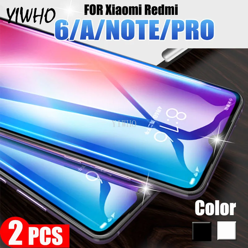 

2PCS Tempered Glass Xiami Redmi Note 6 Pro for Xiaomi Redmi 6 Pro Screen Protector on Xaomi Redme 6a Red Mi Note6 6Pro Film 9H