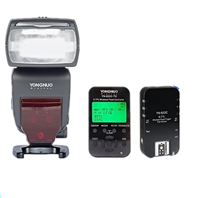 

Yongnuo YN685 Wireless Flash Speedlite ETTL HSS with LCD Screen+ YN622C Kit Flash Trigger and Contoller for Canon DSLR Cameras