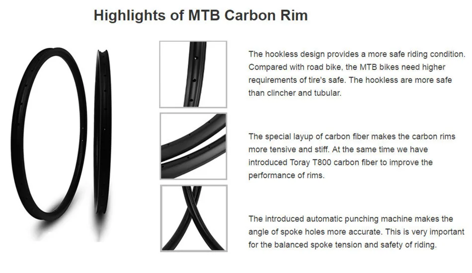 27.5er MTB XC/AM обода hookless Диски 35 мм Ширина tubeless Ready для пересеченной местности и все горный велосипед колёса