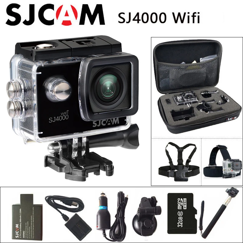  SJCAM SJ4000 WiFi Sports Action Camera 1080P 2.0 inch Screen Full HD Diving 30M Waterproof mini Cam