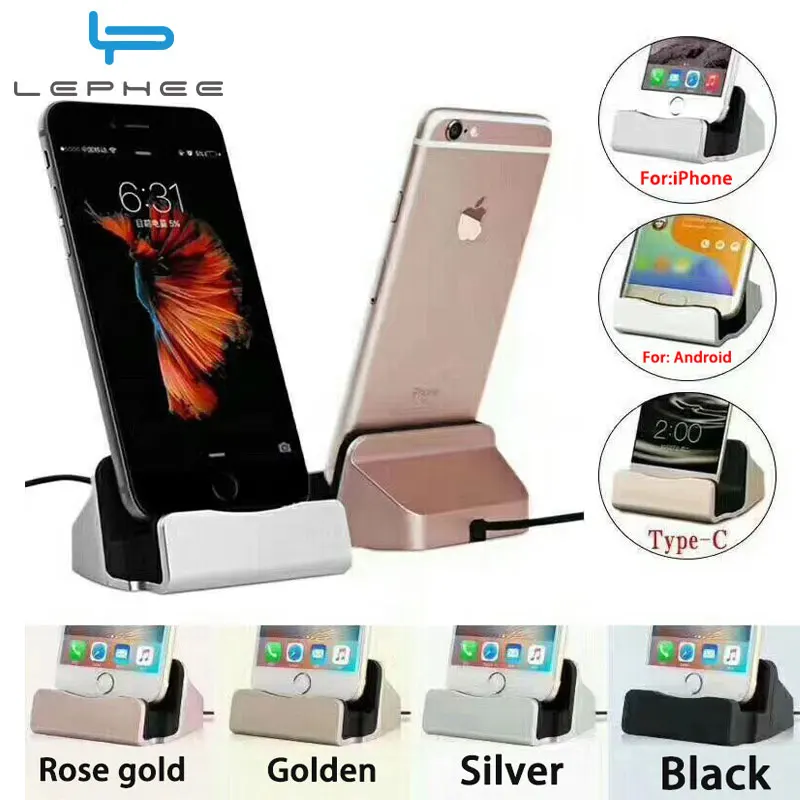 Для iPhone X XS 11 samsung type-C USB Android быстрая Синхронизация данных телефон зарядное устройство Держатель для huawei Xiaomi зарядная док-станция Подставка
