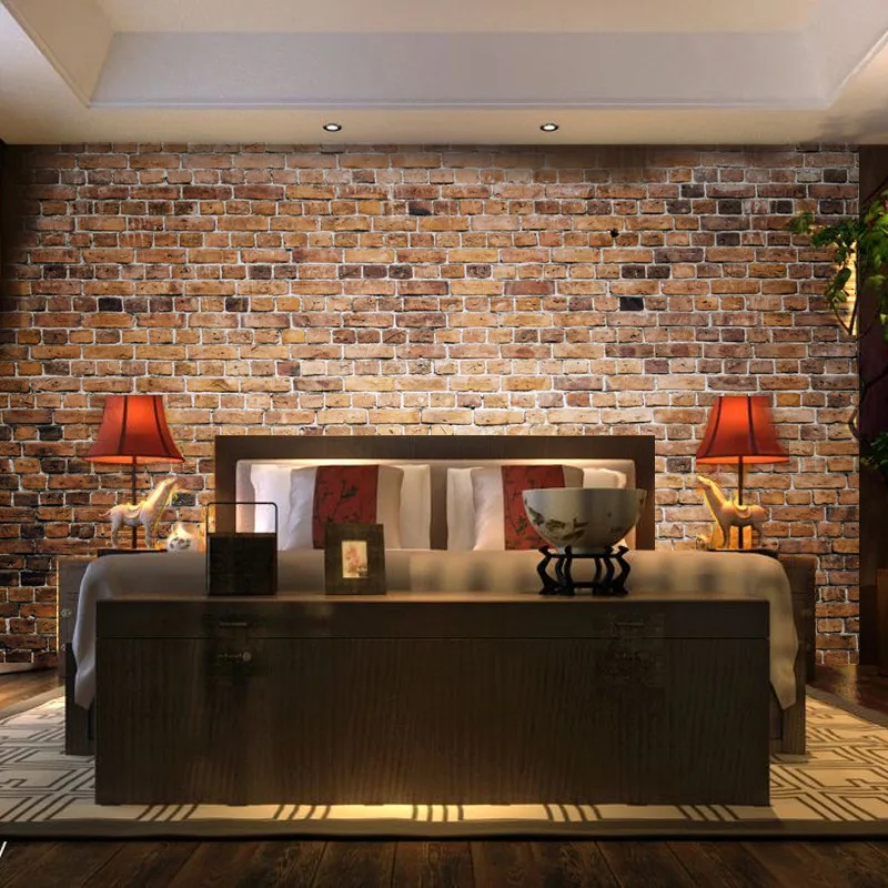 写真の壁紙レトロな郷愁壁紙レンガの壁の壁紙3dホテルソファテレビの背景壁紙壁画 Wallpaper For Walls 3d Backdrop Wallpaperbrick Wall Wallpaper Aliexpress