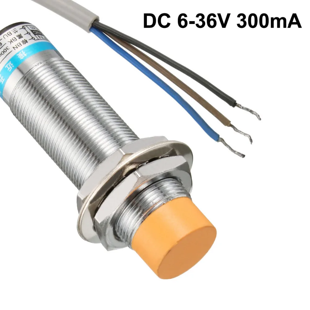 

Uxcell 1PCS 3-Wire 8mm Switch Approach Inductive Proximity Sensor Switches Detector NPN/PNP NC DC 6-36V 300mA Automatic Control