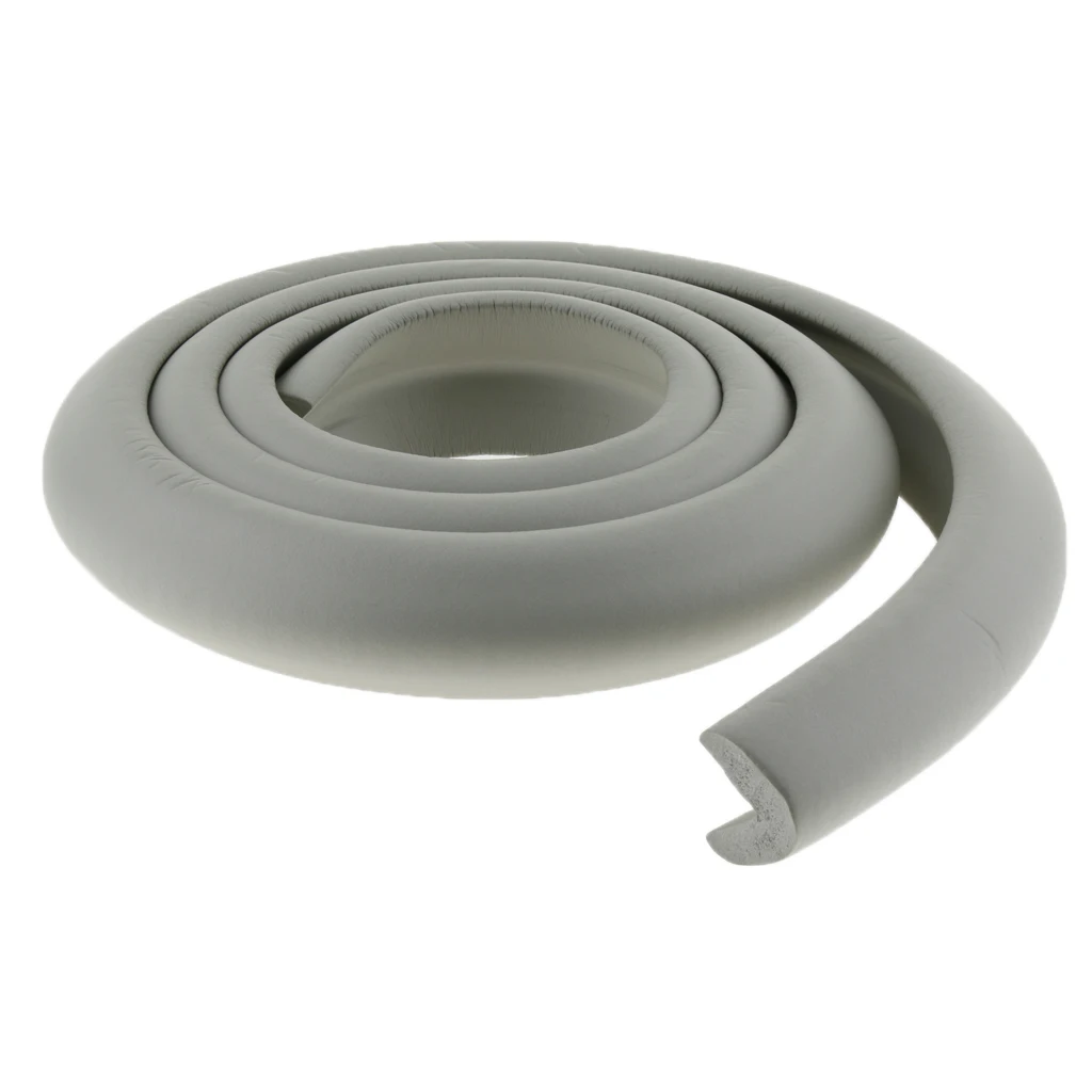 2M L Shape Rubber Strap Table Cupboard Edge Guard Baby Kids Safety Corner Protection Home Decoration