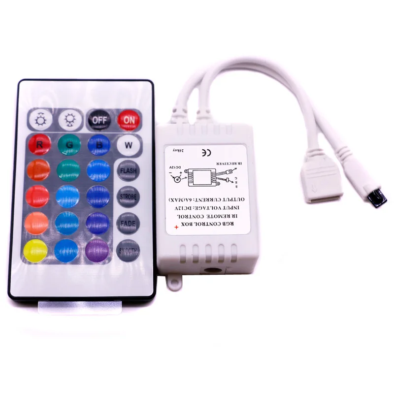 SMD 5050 3528 2835 RGB светодиодный свет ленты DC 12 V 24key/44 ключ IR RF пульт дистанционного
