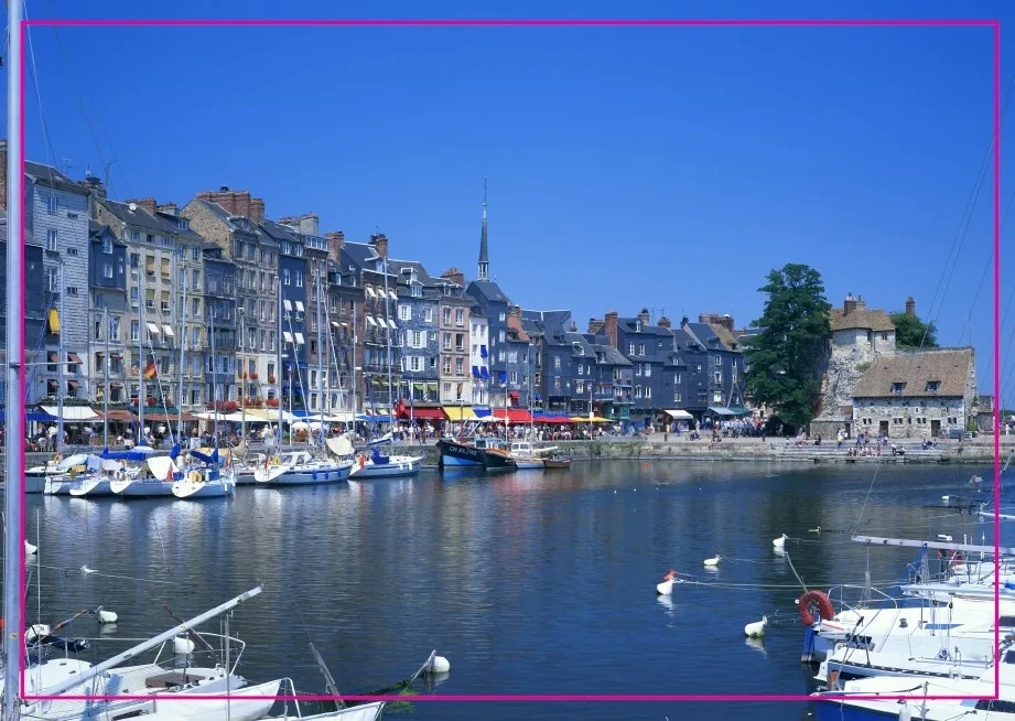 Нормандские магниты Honfleur harbor & Yachts Франция 5584 туристические сувениры|france magnet|tourist