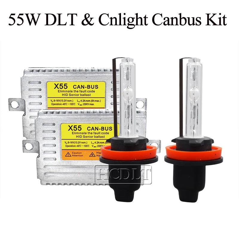 HCDLT Car Light Xenon H7 55W Cnlight Fast Bright Canbus HID Headlight Kit Cnlight D2H H1 H3 HB3 HB4 H11 55W Canbus Ballast Kit (3)