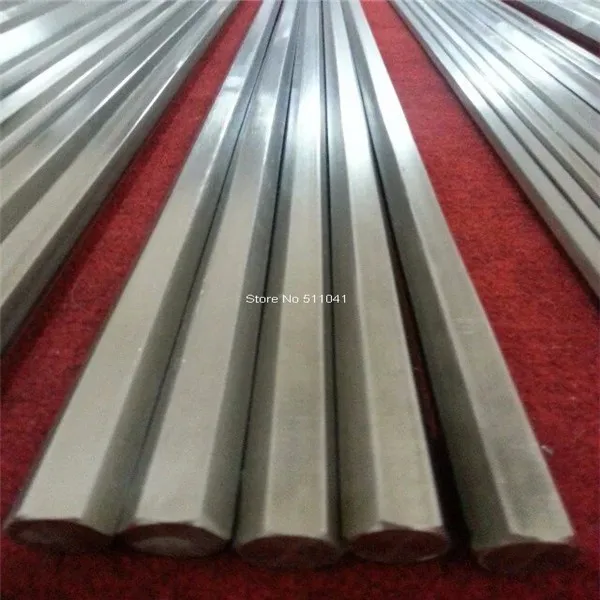 Titanium шестигранные стержни(Американского общества по испытанию материалов) высокого качества класса 5 шестигранный titanium бары с фокусным расстоянием 25 мм* 25 мм, 5 шт