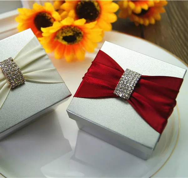 

colorful ribbon metal party gift box ,20pcs/lot,BY17061402