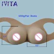 Huge breast forms ! G cup  3200g/pair fake boobs false breasts crossdresser silicone breasts