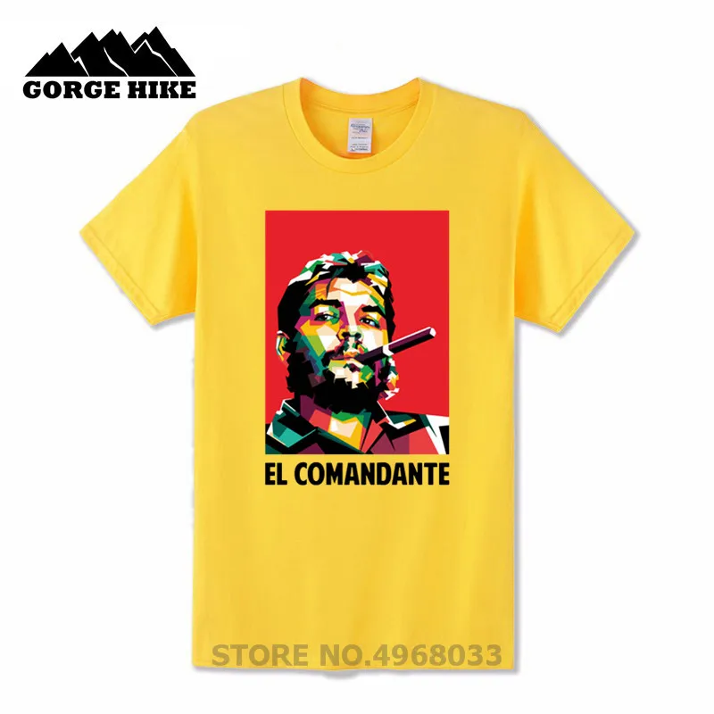 Футболка с забавным принтом EL Comandante Che Guevara футболка надписью this is battle to the death we war