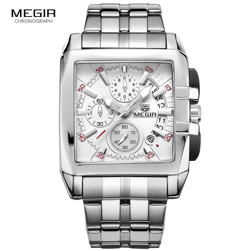 MEGIR hot fashion men's business quartz watches luxury stainless steel wristwatch for man luminous three-eyes watch for male2018
MEGIR hot fashion men's business quartz watches luxury stainless steel wristwatch for man luminous three-eyes watch for male2018