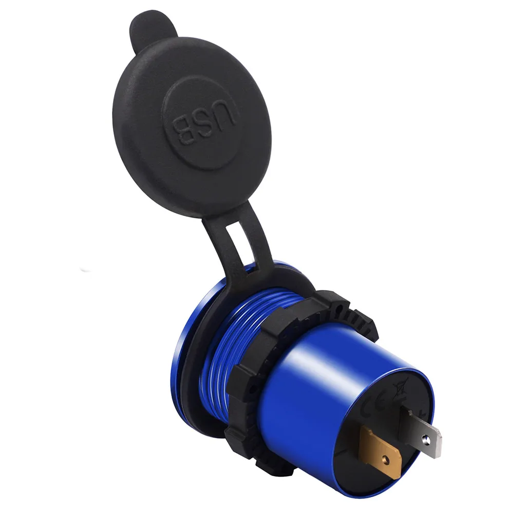EPULA Новый DC12V 24V двойной порт USB Автомобильное быстрое зарядное устройство 30 Вт