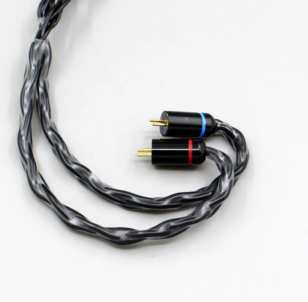 LN006359 XLR Balanced 3 5mm 2 5mm 8 Core Silver Plated Headphone Cable For Flat Step JH Audio JH16 Pro JH11 Pro 5 6 7 BA Custom