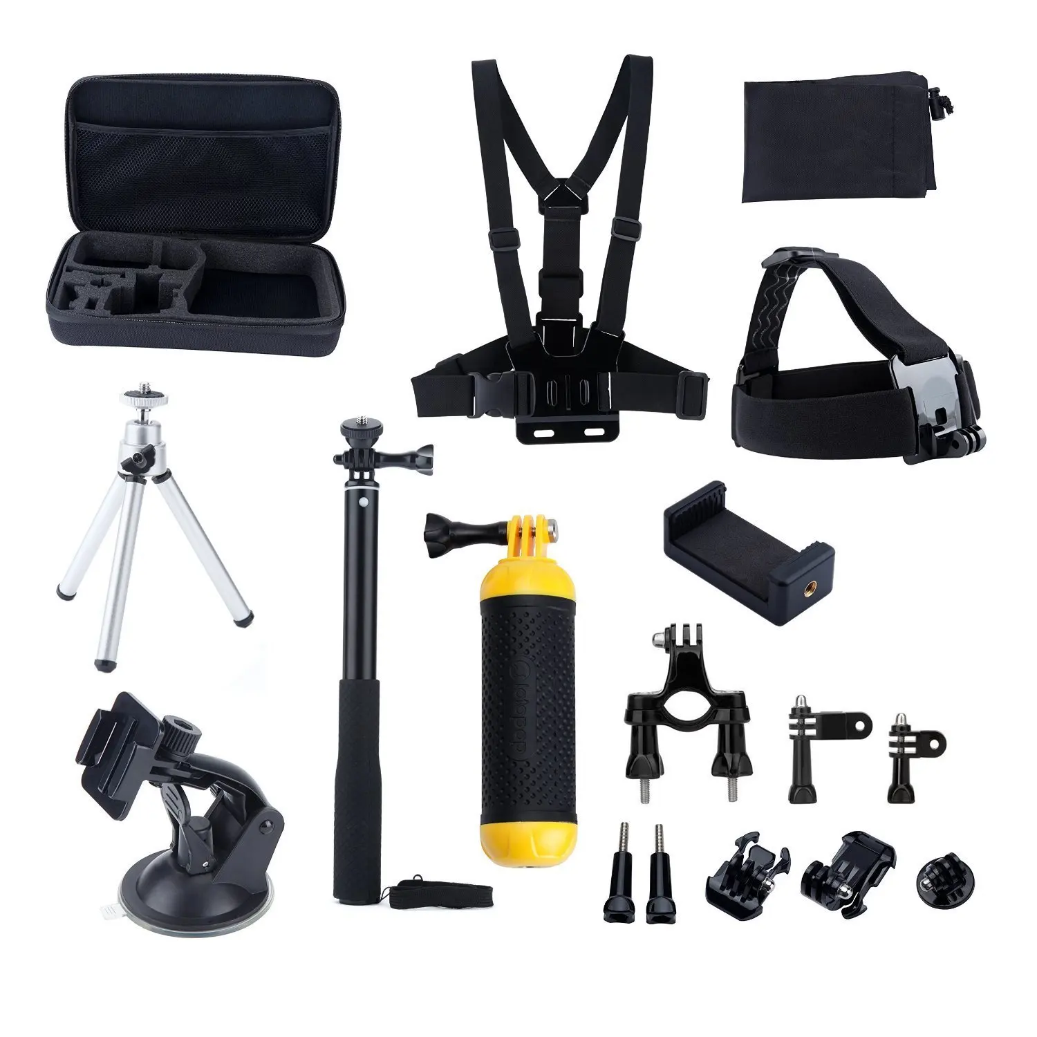 Wholesale 14-in-1 Accessories Kit for Gopro Hero 4 Session Black Silver Hero+ Lcd 3+ 3 2 Selfie Stick/Head Strap/Chest Mount/Floating Grip Buy Cheap 14-in-1 Accessories Kit for Gopro Hero 4 Session Black Silver Hero+ Lcd 3+ 3 2 Selfie Stick/Head Strap/Chest Mount/Floating Grip