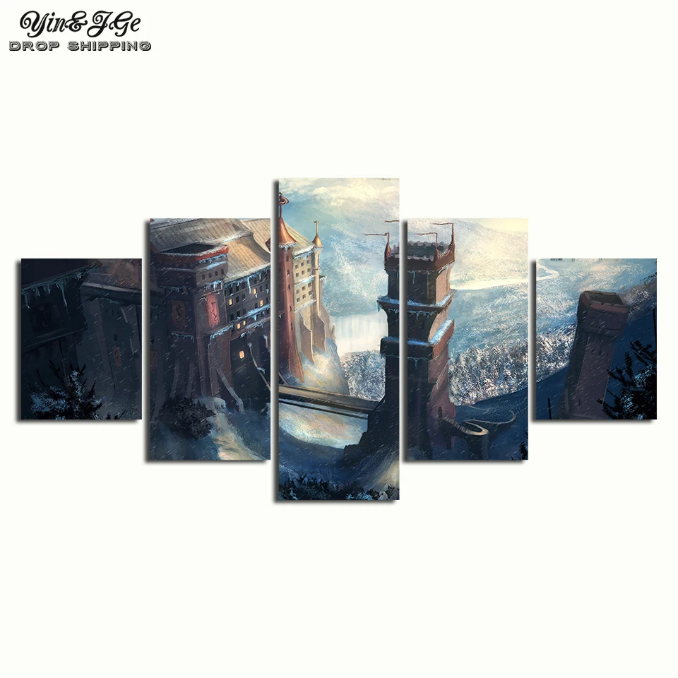 Modular-Art-5-Piece-Game-of-Thrones-Movie-Poster-A-Song-of-Ice-and-Fire-Poster (2)