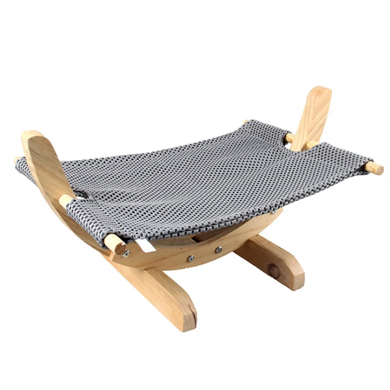 

Cat Hammock Bed Breathable Wood Rest Sleeping Soft Comfortable Pets Supplies XH8Z