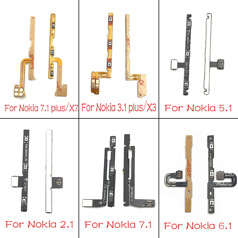 Для Nokia для детей возрастом 2, 3, 5, 6, 7, 8, 2,1 3,1 5,1 6,1 7,1 плюс Мощность кнопка регулировки громкости гибкий кабель Мощность Flex