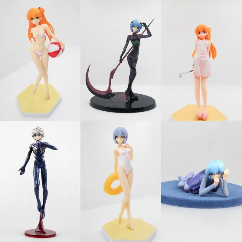 

Anime Neon Genesis Evangelion Soryu Asuka Langrey Ayanami Rei Nagisa Kaworu PVC Action Figure Collectible Model doll toy 13~27cm