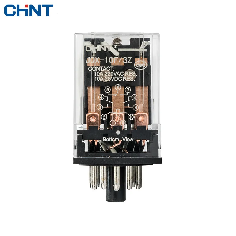 CHINT маленькое промежуточное реле электромагнитное JQX 10F 3Z 220VAC 110VAC 24VDC 12VDC|electromagnetic