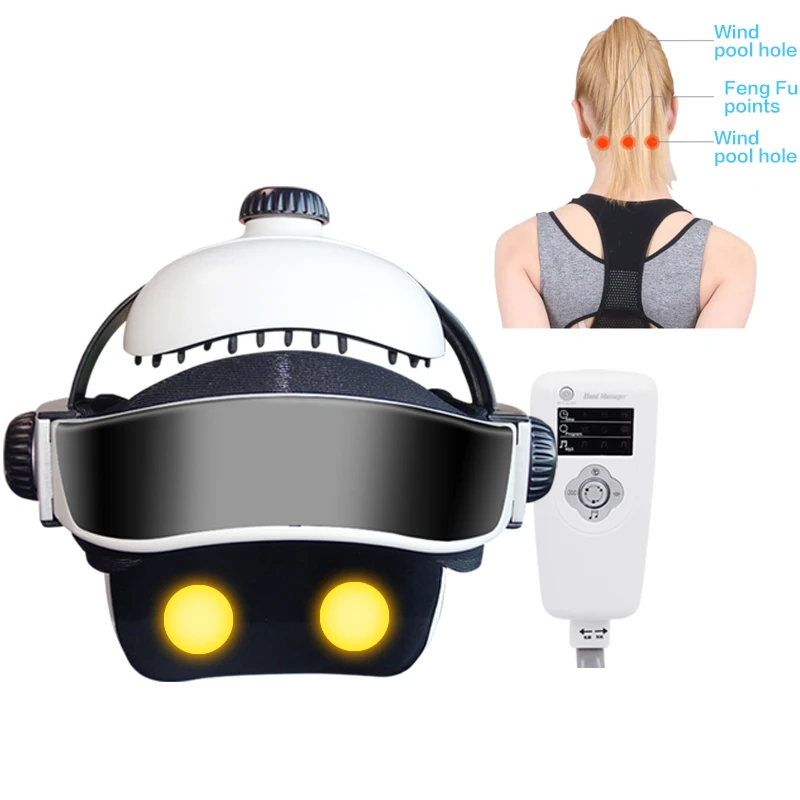 Health Electric Head Massager Head Helmet Brain Stress Relaxing Massage Acupuncture Device Shiatsu Massage Therapy Health Electric Head Massager Head Helmet Brain Stress Relaxing Massage Acupuncture Device Shiatsu Massage Therapy