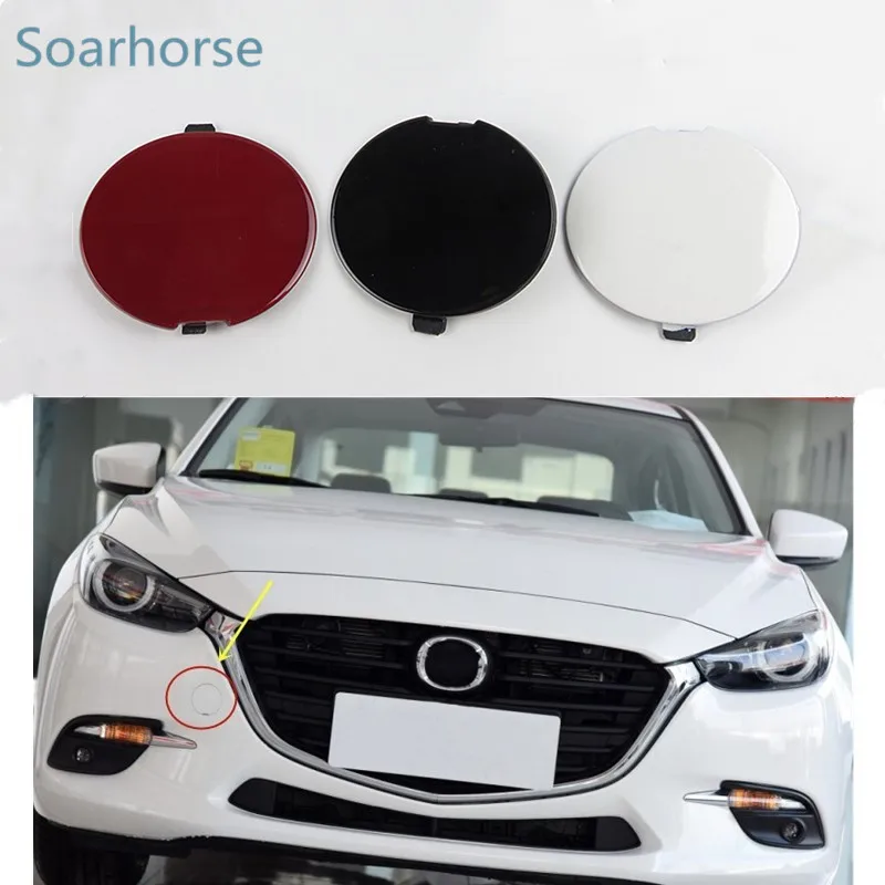 

Soarhorse Front Bumper Towing Hook cover Trailer hook cap For Mazda 3 Axela 2017 2018