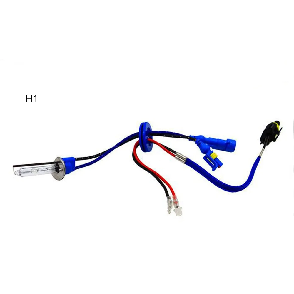 2X AC hid bulb xenon 55W 35W hid metal H1 5500K xenon white H7 metal base H8 H11 9005 9006 xenon hid bulb fast bright than led (12)