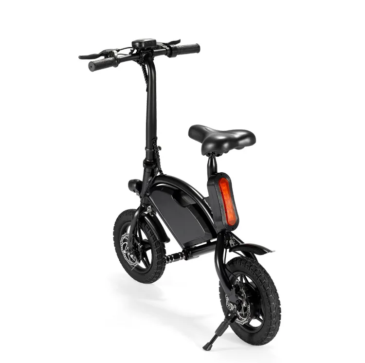 

12 Inch Mini Foldable Electric Scooter Folding Bike Electirc Car Bicycle hub motor with rear reflector