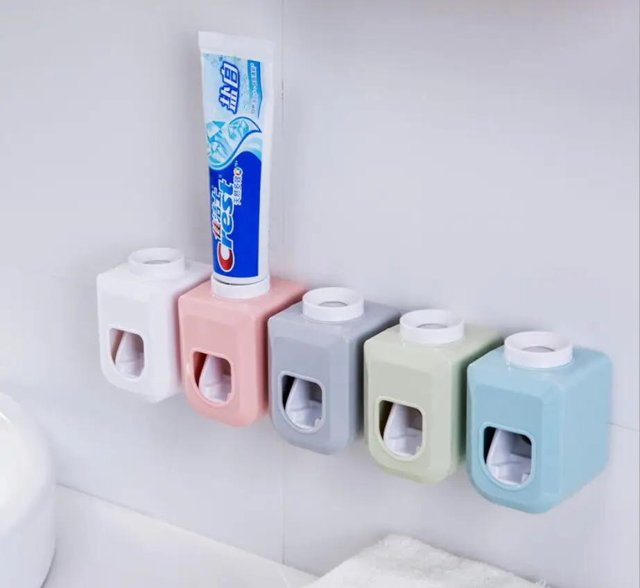 1 шт. Автоматический Диспенсер зубной пасты, для зубной щетки держатель Ванная комната продукты комплект для зубной пасты Аксессуары для ванной комнаты Набор 5 цветов