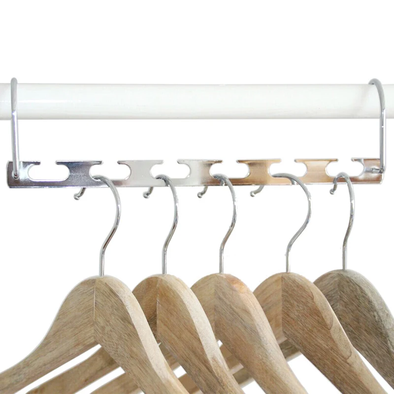 

Multi-Functional Closet Folding Metal Clothing Hanger Space Saver Wardrobe Organizer Rack Household Clothes Holder