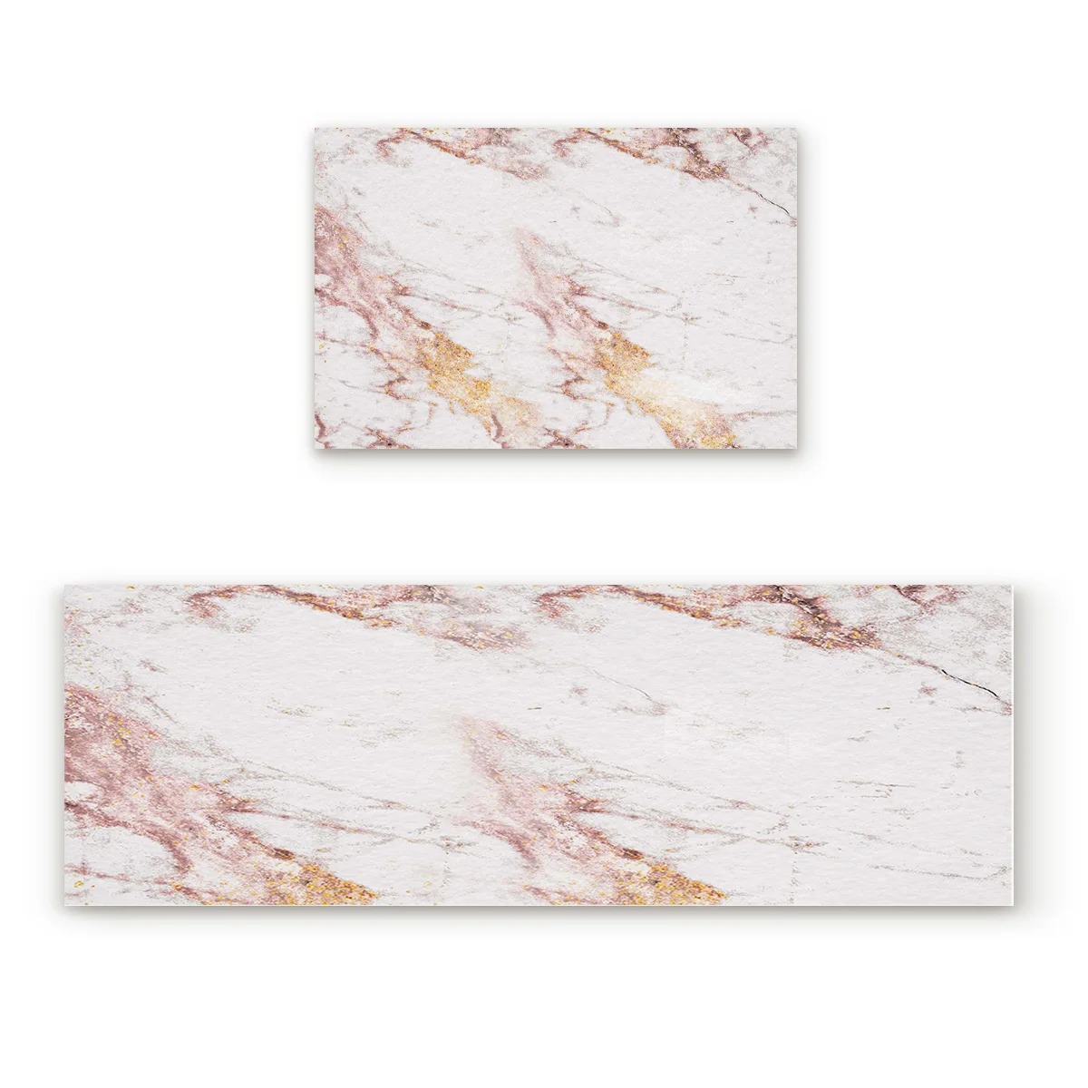 Розовое золото Flash marble Trend1Doormats для входного Пути Грязи мусор набор аксессуаров