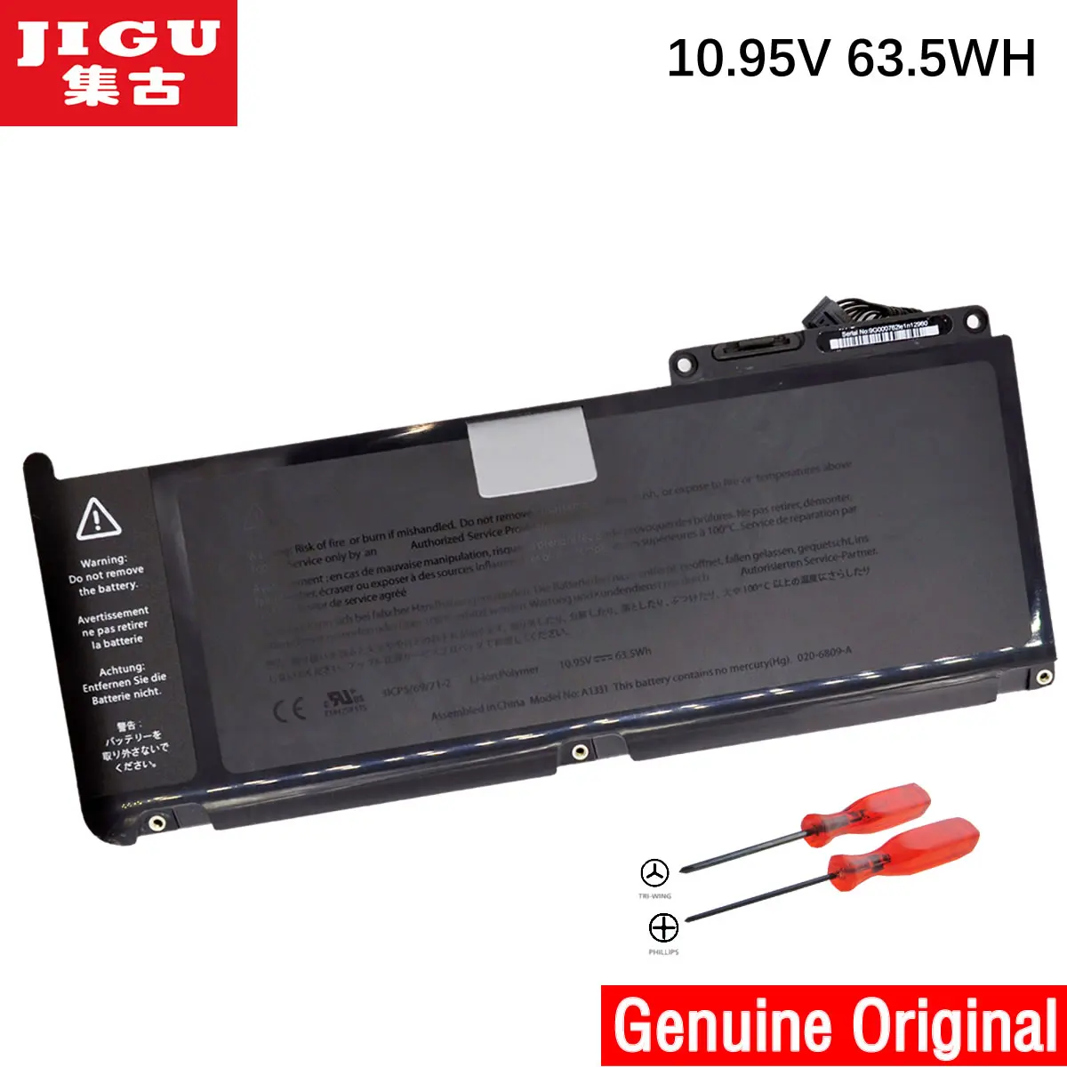 JIGU A1331 Original Laptop Battery For Apple MacBook A1342 MC207 MC516