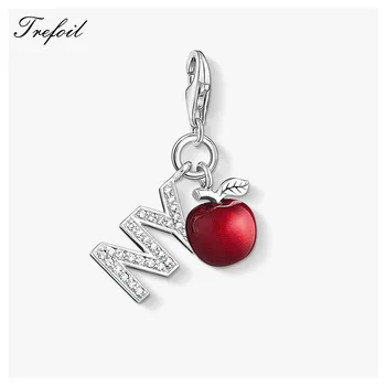 

Apple New York Charms Pendant,Fashion Jewelry 925 Sterling Silver Trendy NY Gift For Women Men Fit Bracelet Necklace Bag 2018